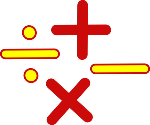 Math Signs Clip Art At Clker - Math Mark (600x500)