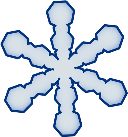 Free Snowflake - Simple Snowflake Clipart (566x800)