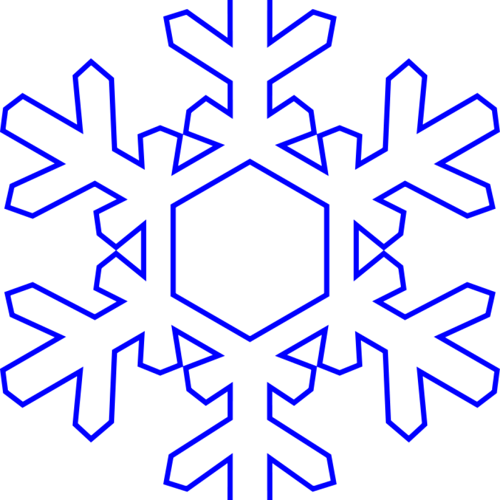 Snowflake Clipart Free Free Snowflake Cliparts Download - Gentle Snowflake Tote, Adult Unisex, Natural (1024x1024)