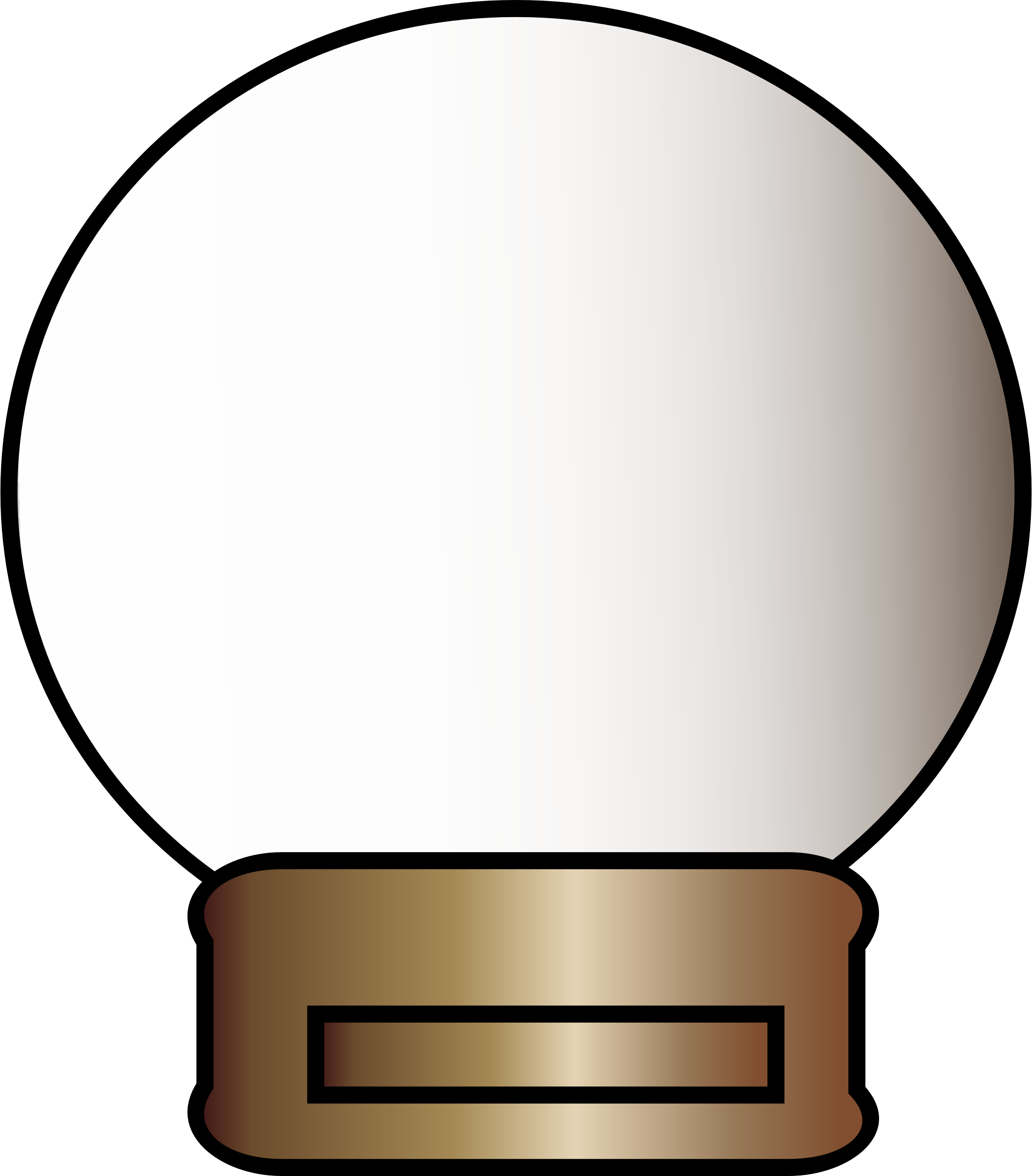Big Image - Empty Snow Globe Clip Art (2106x2400)