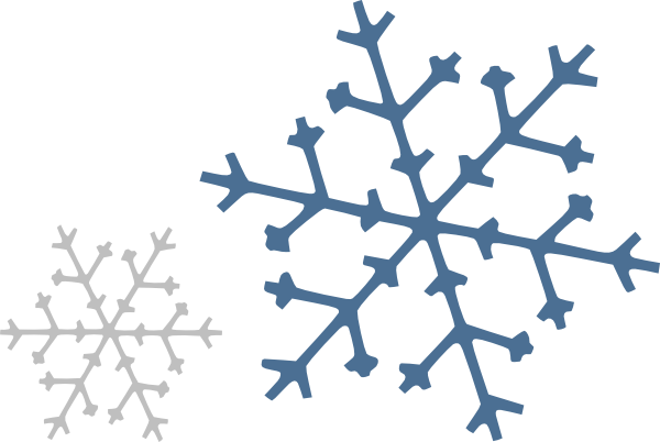 Free Clip Art Snowflake (600x402)