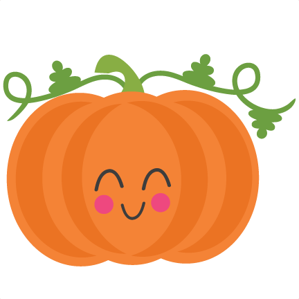 Cute Pumpkin Clipart Pumpkin Svg Scrapbook Cut File - Cute Pumpkin Clipart (432x432)