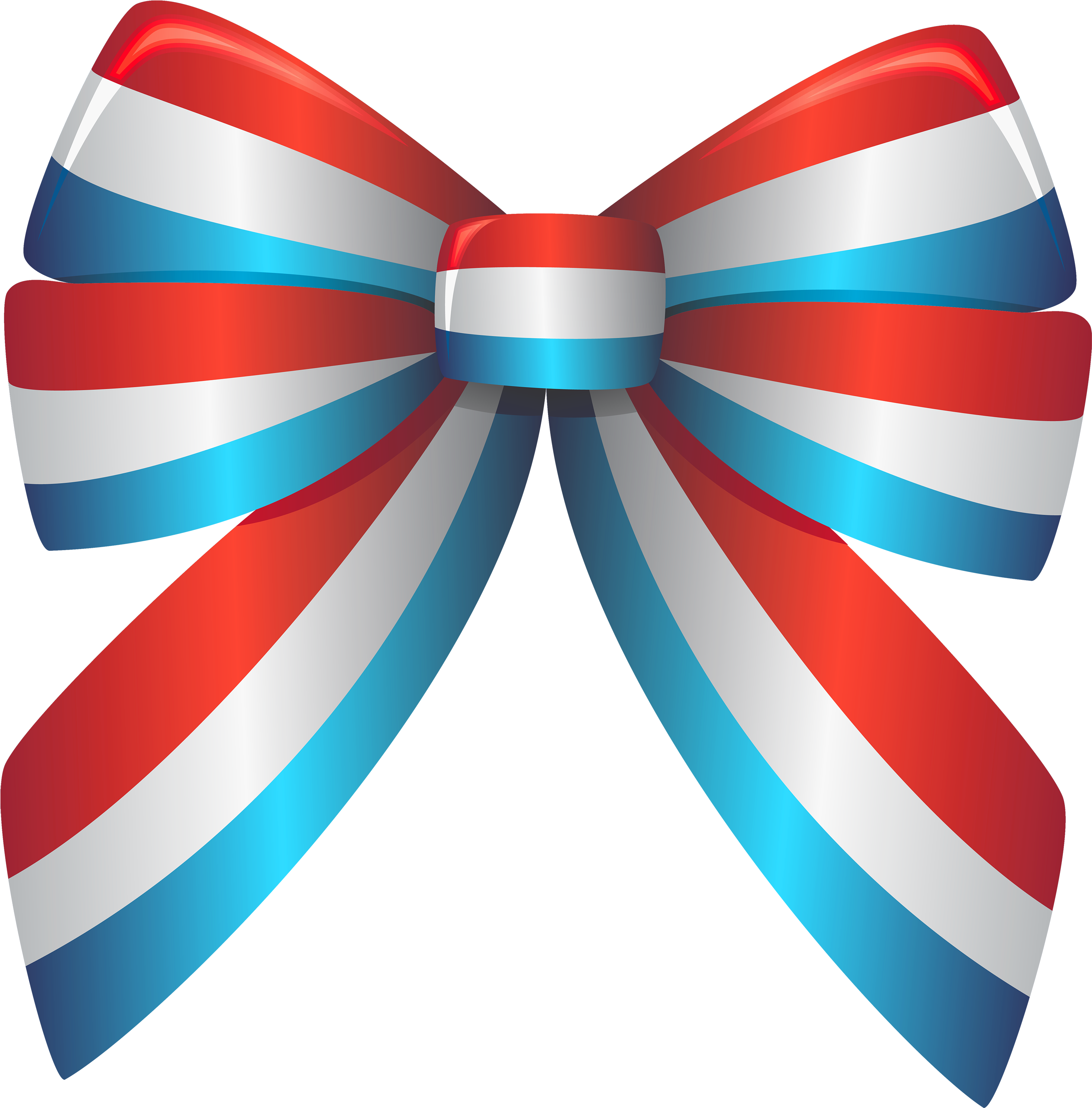 Ribbon Red And Blue (3000x3046)