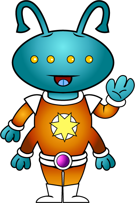 Alien Clipart Friendly - Clip Art (442x665)