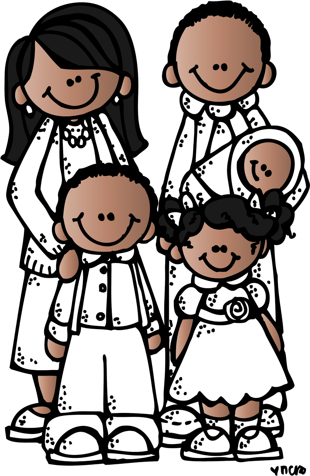 Family Tree Clipart Clipart - Melonheadz Family (1031x1600)