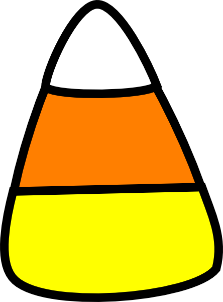 Thick Candy Corn Clip Art At Clkercom Vector - Candy Corn Clip Art (444x600)