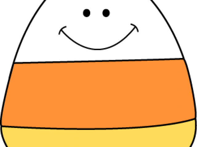 Candy Corn Clipart - Vowel (640x480)