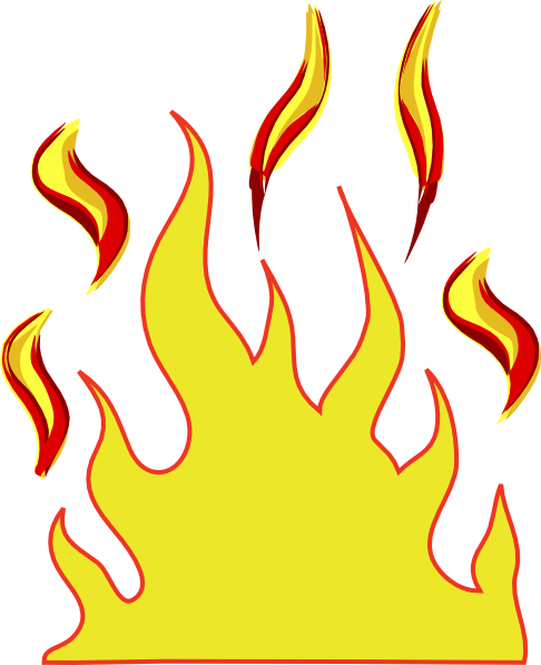 Flames Clip Art (486x597)