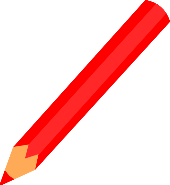 Lapiz De Color Rojo (546x595)