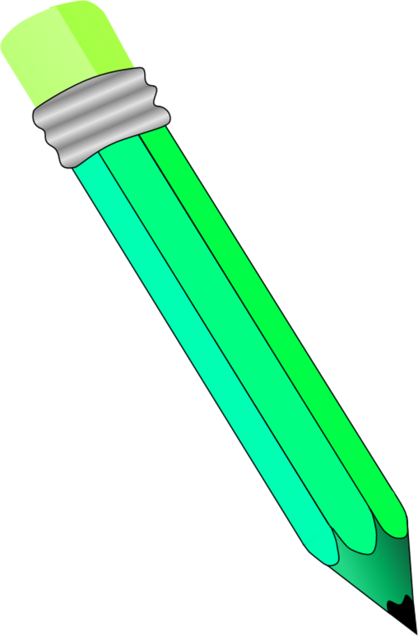 Colored Pencils Clipart - Pencil Clipart No Background (600x913)