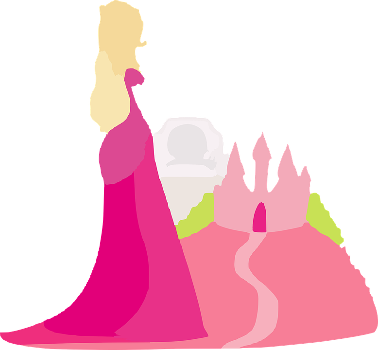 Princess Castle Fairy Tale Fantasy Pink Tale - Cuento De Hadas Png (778x720)