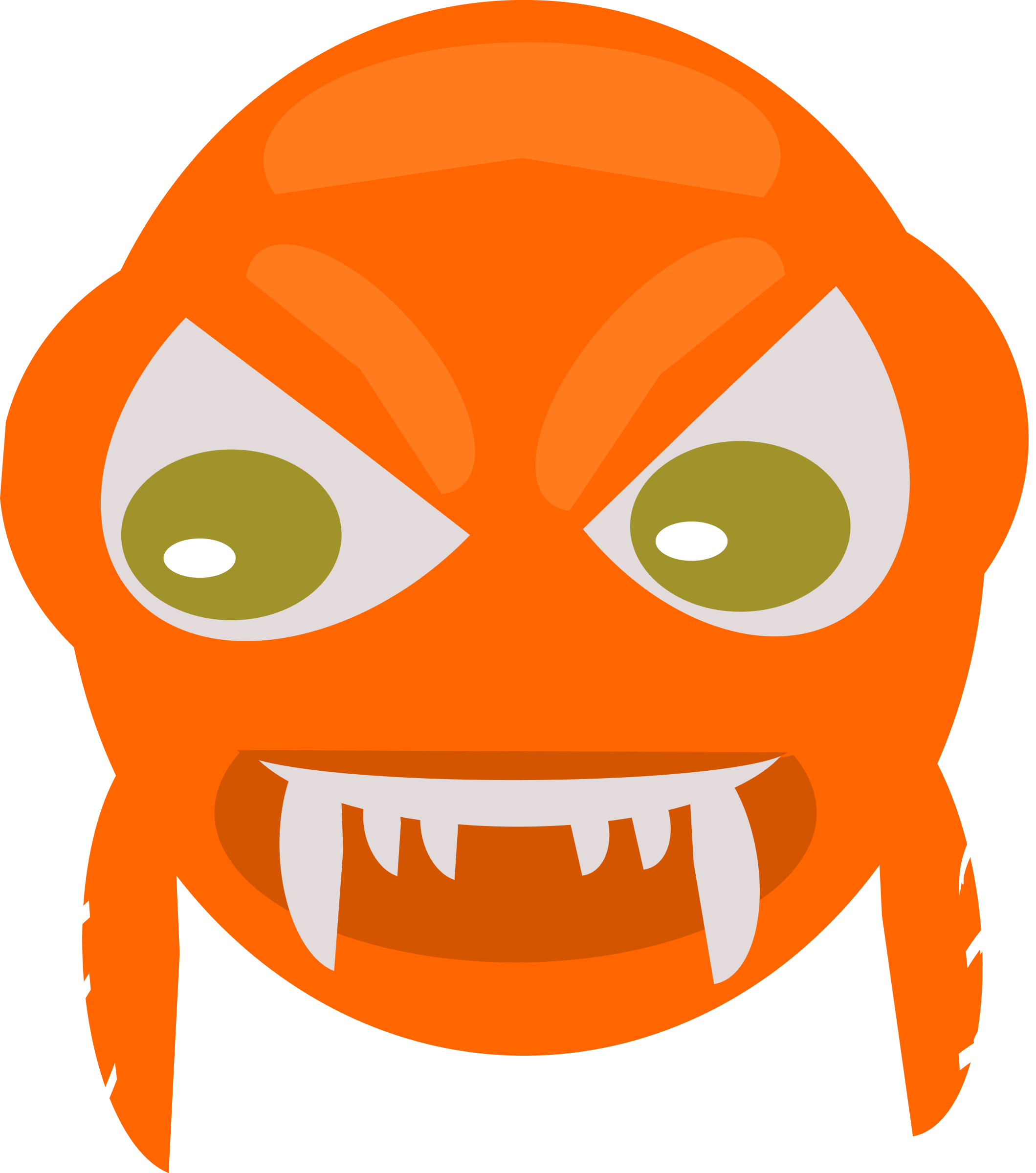 Majestic Design Angry Face Clipart Fish Big Image Png - Angry Fish Cartoon Transparent (2119x2400)