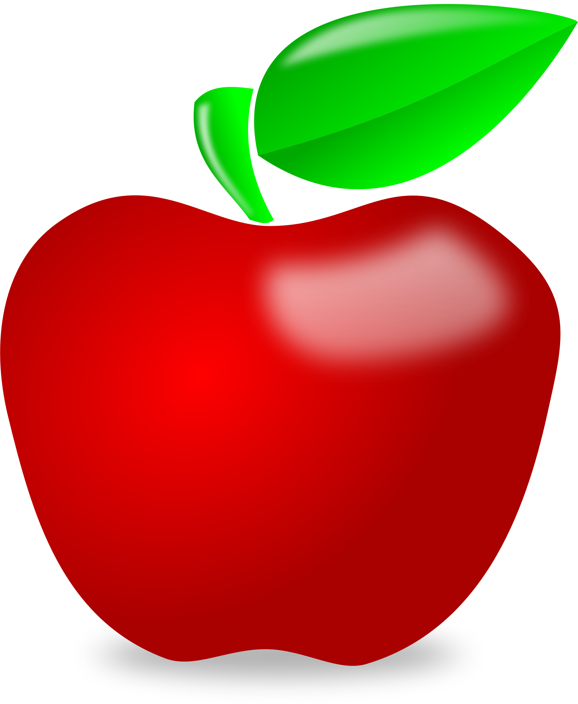 Clip Art Big Apple Guava Clipart Pencil And In Color - Apple Clip Art Png (1905x2322)