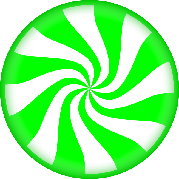 Candy - Clipart - Peppermint Candy Clip Art (600x600)