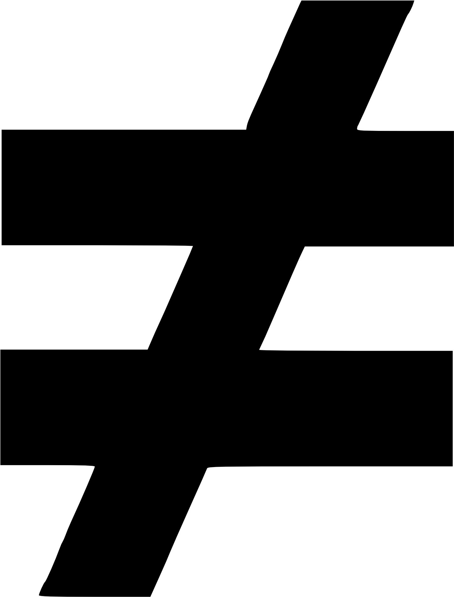 Does Not Equal Clipart - Not Equal To Sign (1979x1979)