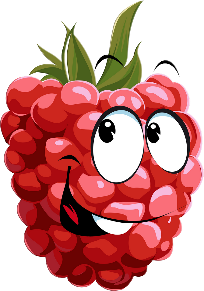 Funny Fruit 11 - Cartoon Fruits Png (670x954)
