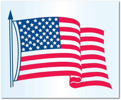25" X - Vinyl American Flag Patch (500x500)