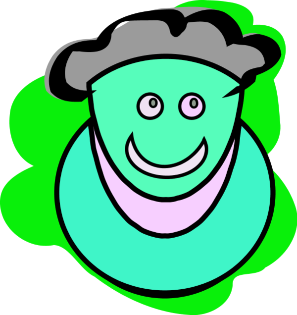 Brainy Man - Clip Art (600x636)