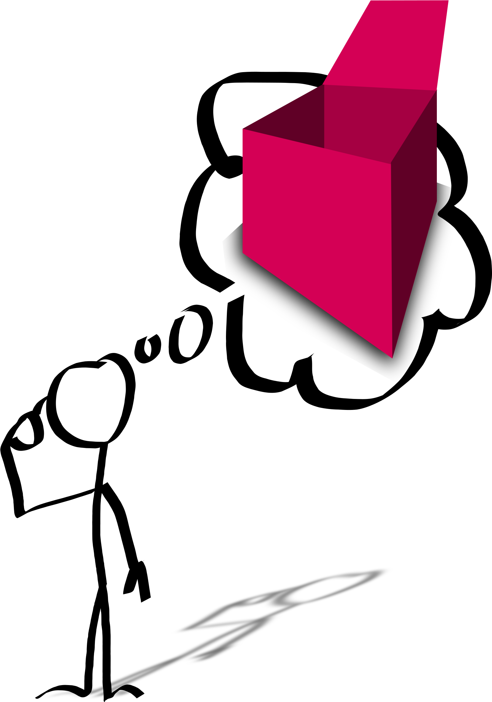 Free Empty Box Thinking - Thinking Clip Art (1658x2400)