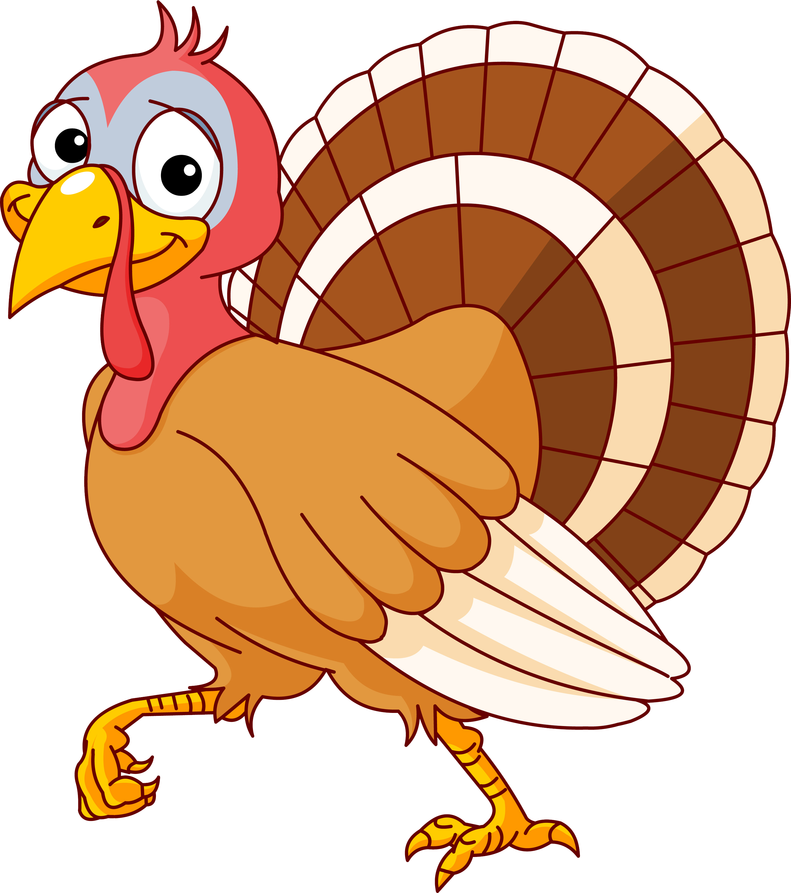 Cartoon Turkey Images Clip Art - Turkey Clipart Free (2658x3000)