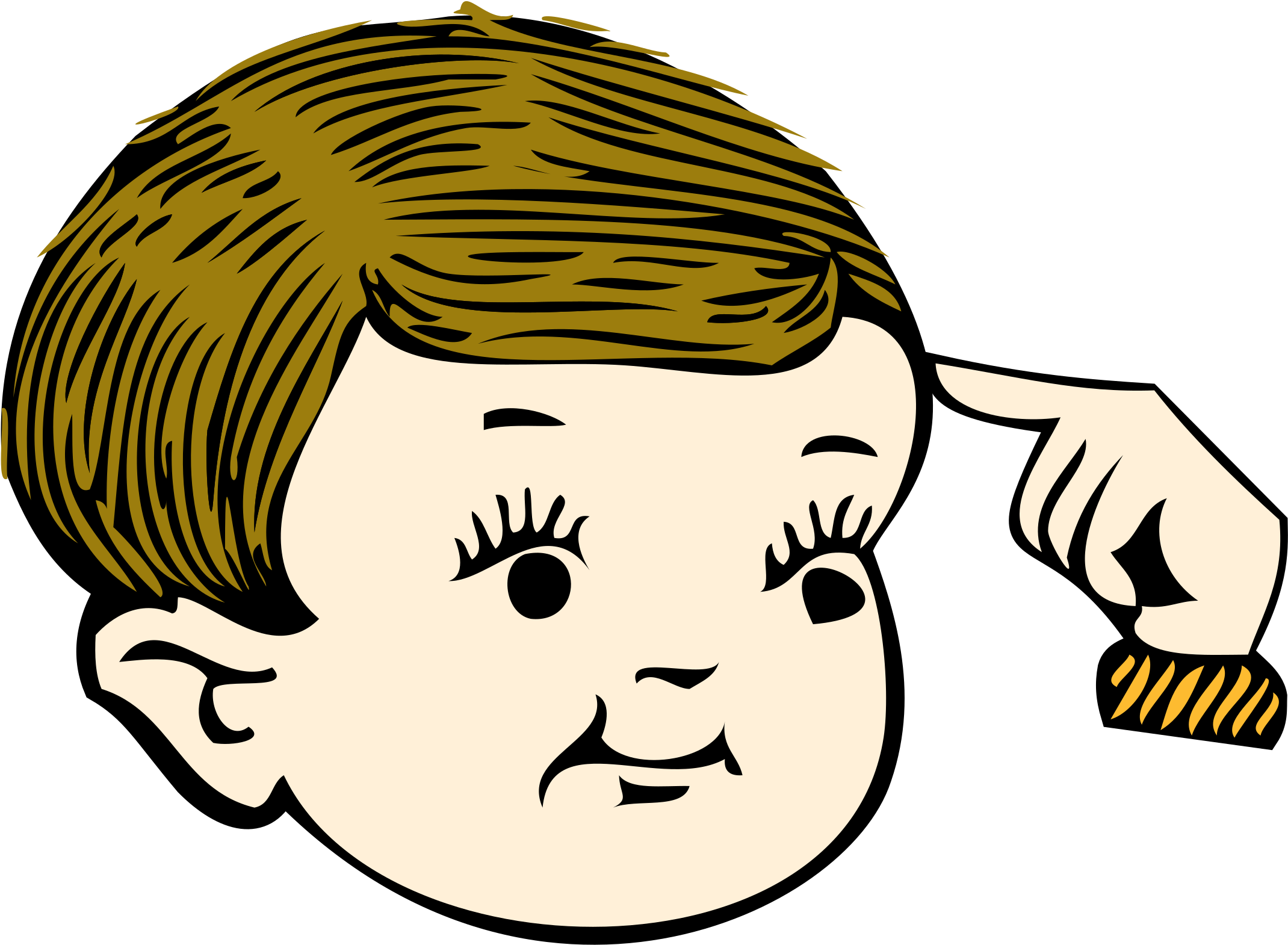 Big Image - Head Clipart (2400x1800)