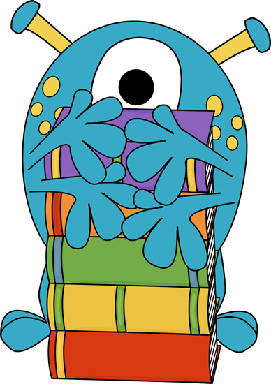Monster Image - School Monster Clipart (388x550)