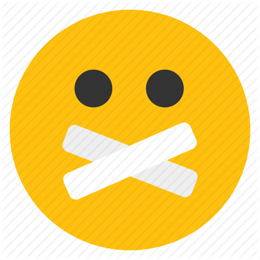 Closed Mouth Smiley Clipart - Sealed Mouth (512x512)