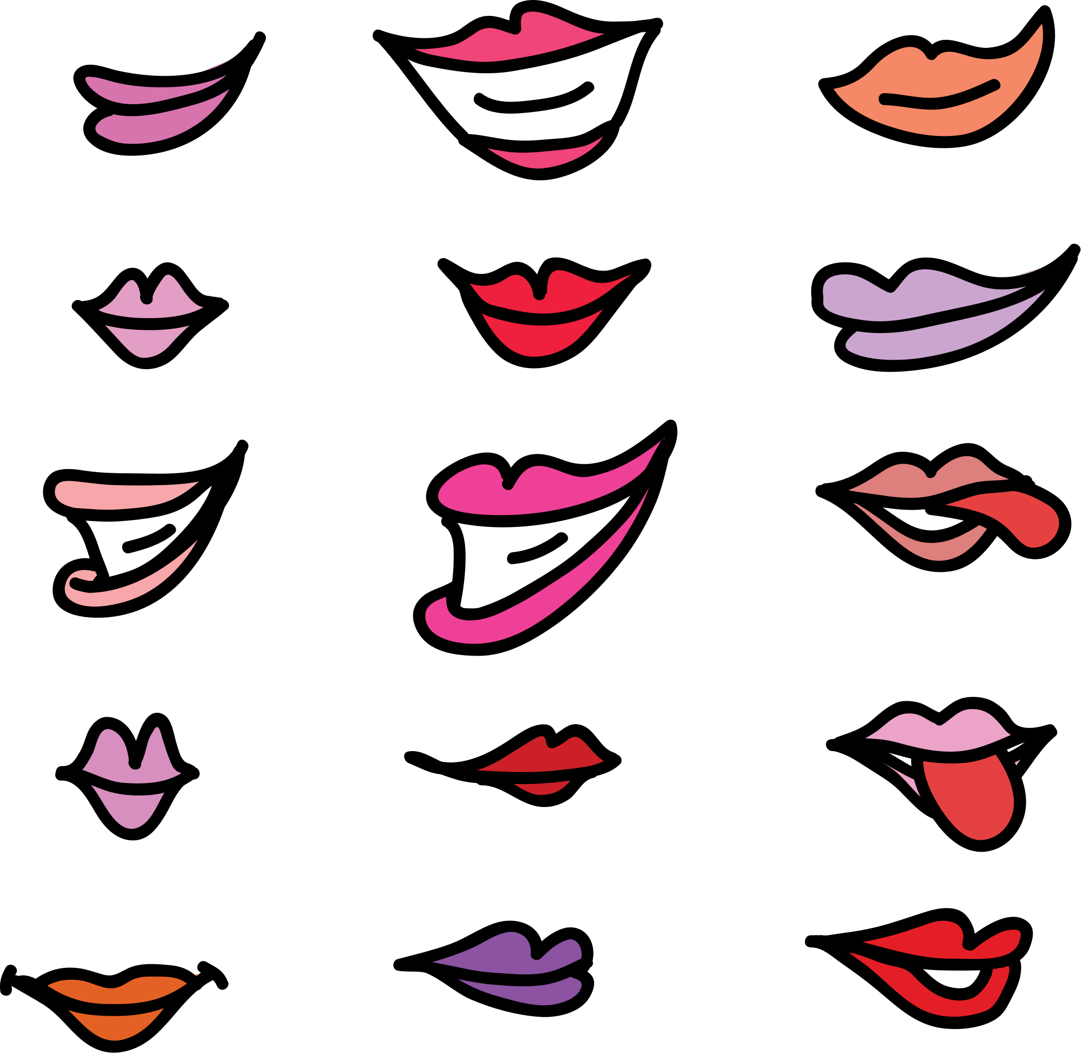Big Image - Lips Clipart (2171x2114)