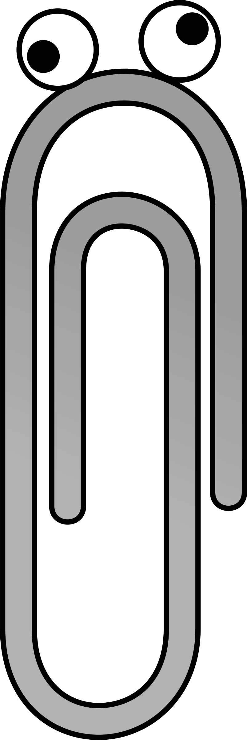 Paperclip - Paper Clip Clipart (803x2400)