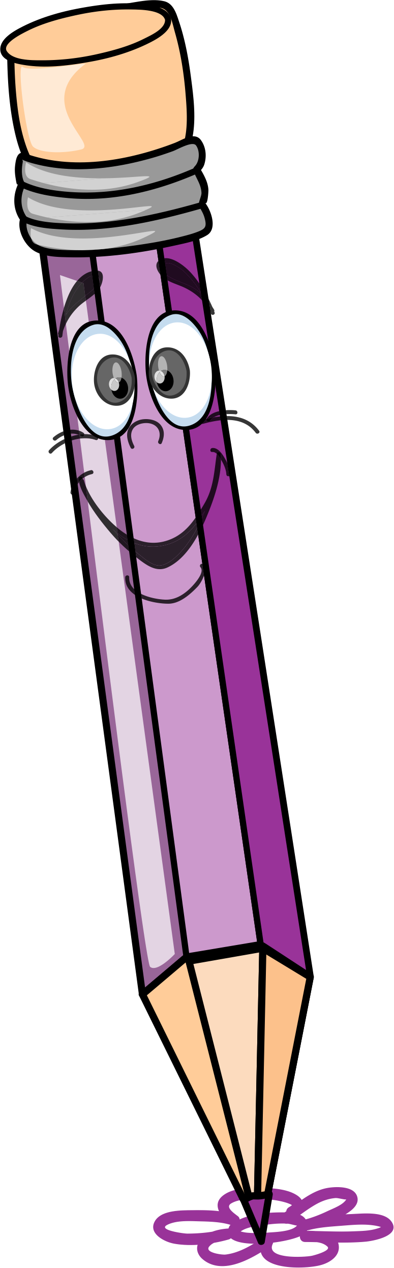 Яндекс - Фотки - Purple Pencil Clip Art (775x2493)