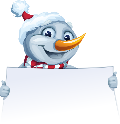 Snowman - Cartoon (485x500)