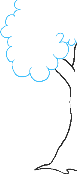 How To Draw Cartoon Forest - Drawing (678x600)