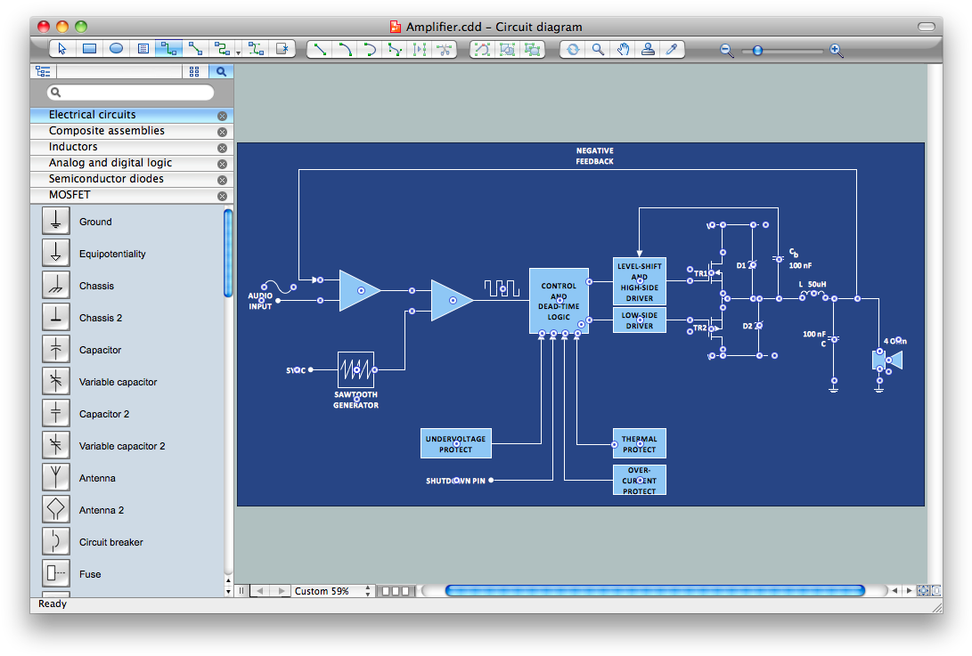 Drawn Software Ant - Electronic Circuit (1104x750)