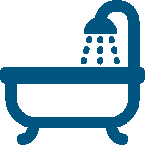 Download The Floorplan - Bed And Bath Icon (500x500)