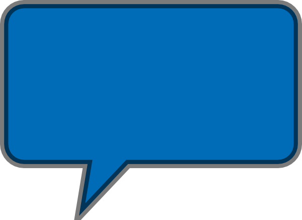Speech Bubble Clip Art - Speech Bubble Vector Blue (600x437)