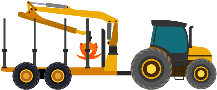 Alustakoneena Traktori - Tractor (500x500)
