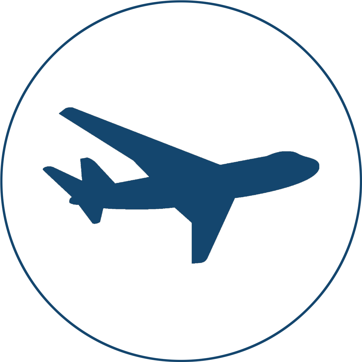 Flying With Restube No Problem - Airplane Silhouette (1305x1321)