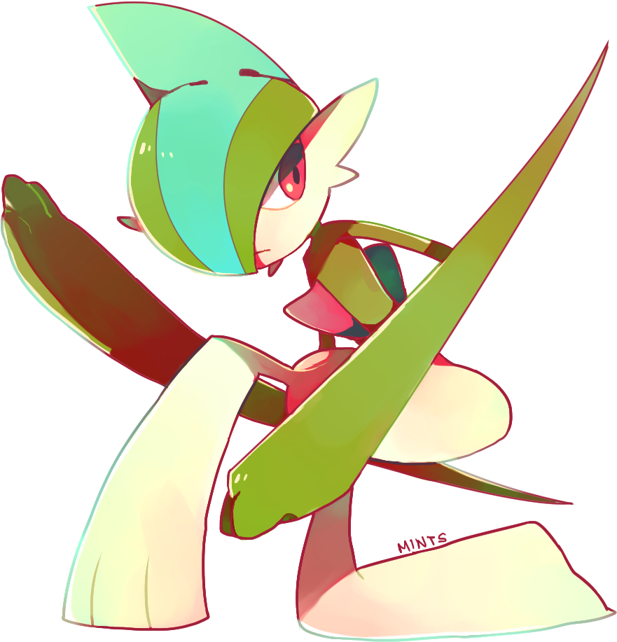 Gallade - Emolga (1000x1000)