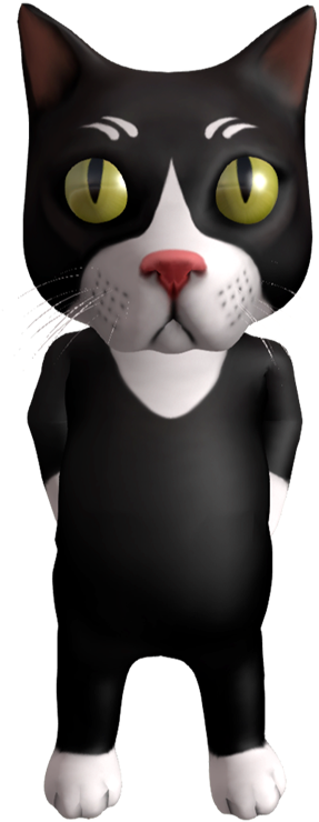 Cat Character - Black Cat (750x762)