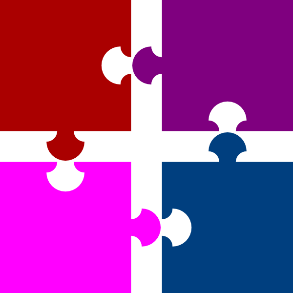 Puzzle Pieces Clip Art (600x600)