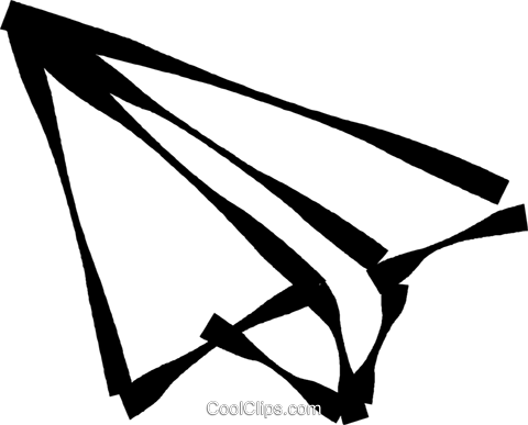 Paper Airplane Royalty Free - Бумажный Самолетик Пнг (480x387)