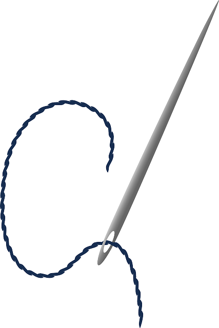 Thread Needle, Cotton, Needlework, Stitch, Thread - Needle And Thread Vector Png (481x720)