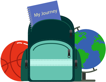 Travel Package Options - School Backpack Vector (399x341)