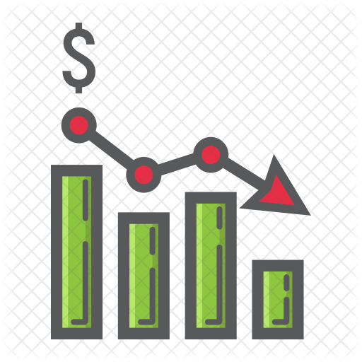 Decrease Icon - Declining Business (512x512)
