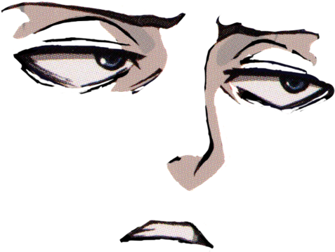 Tired Face - Roblox - Face Transparent (500x392)