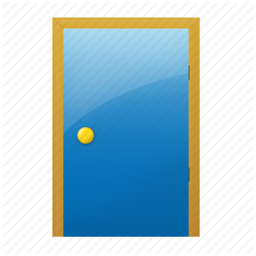 Free Door Icon Image - Circle (512x512)