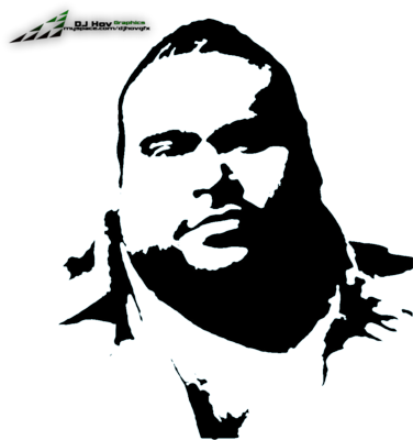 Big Pun Stencil Psd - Big Pun (376x400)