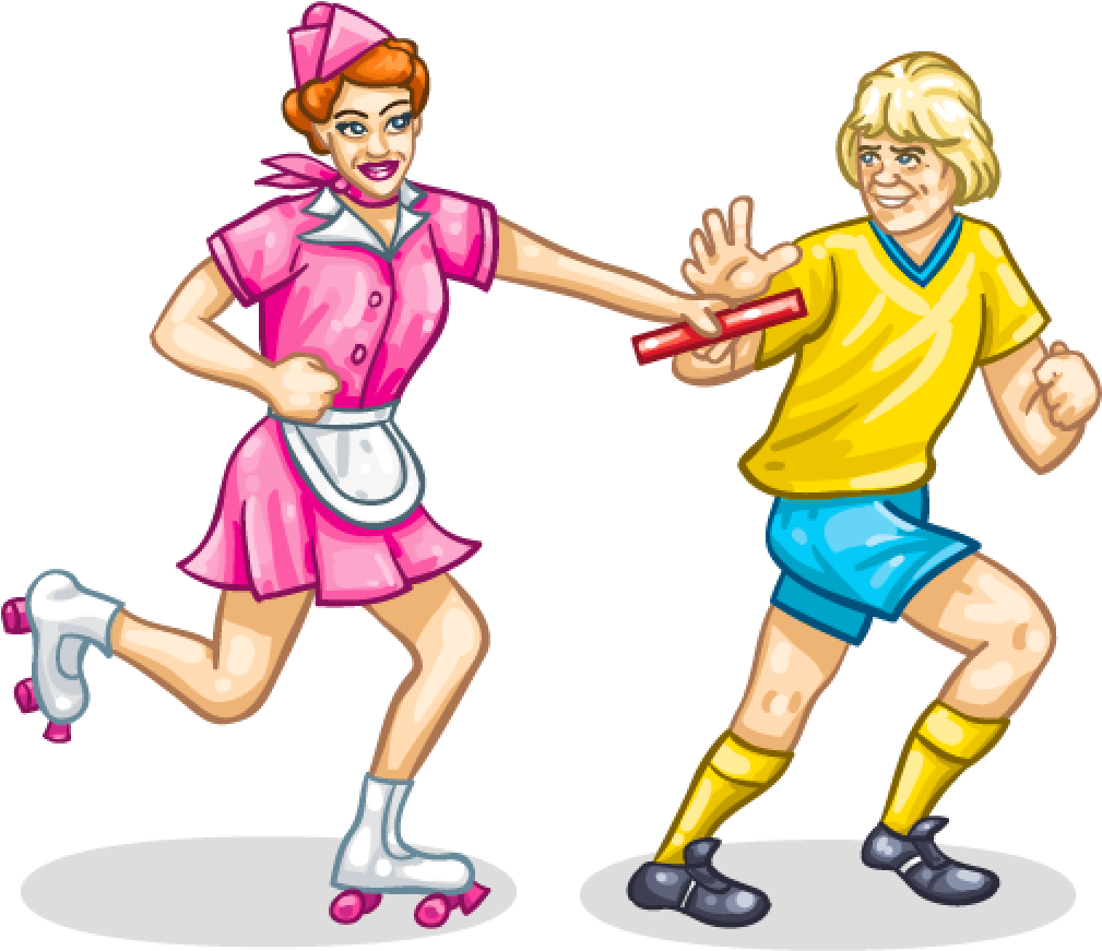 Relay Race - Cartoon (1024x1024)