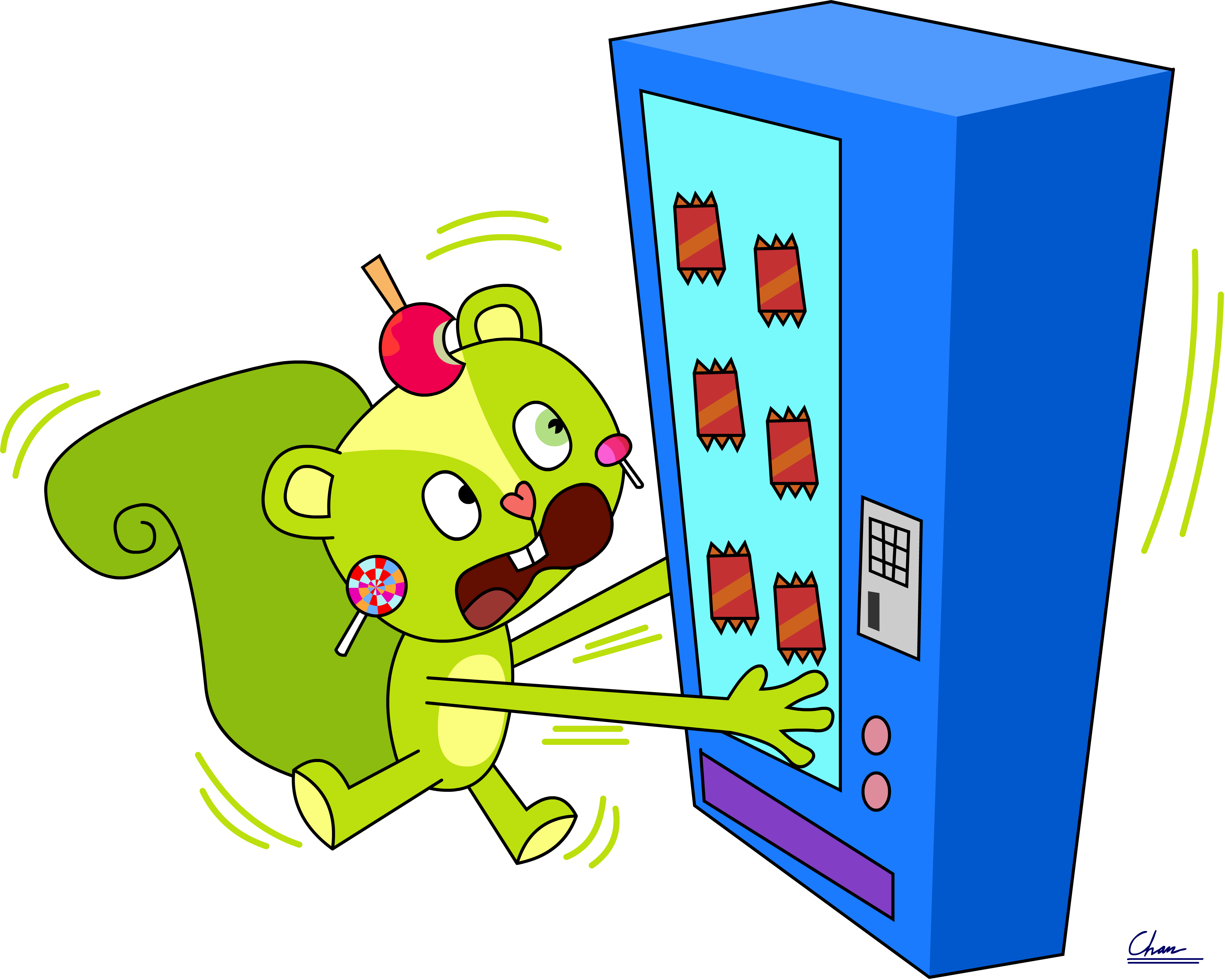 Nuttin' Wrong With Candy By Digbio - Cartoon (4000x3200)