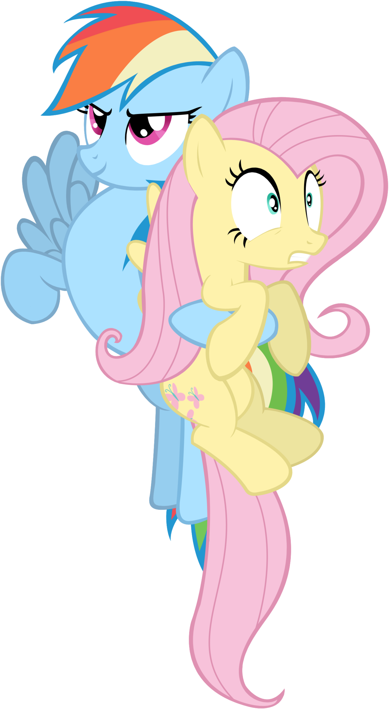 Dash And Fluttershy Vector By Regolithx - Dexiom (1280x2334)